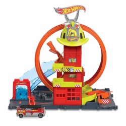 Hot Wheels Circle Track Fire Station Hkx41 - 2
