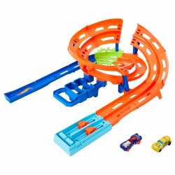 Hot Wheels Double Race And Stunt Track Htk17 - 3