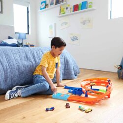 Hot Wheels Double Race And Stunt Track Htk17 - 2