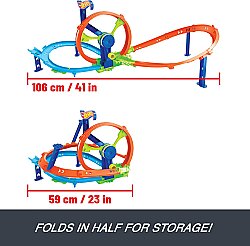 Hot Wheels Hızlı Fırlatma Ve Döngü Parkuru Oyun Seti Jbx65 - 3