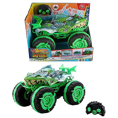 Hot Wheels Monster Trucks 1:15 Arazi Canavarı Mutant Great Bite Uzaktan Kumandalı Araba JMM76 - 1