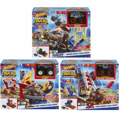 Hot Wheels Monster Trucks Arena Battle Starter Kits Hnb87 - 1