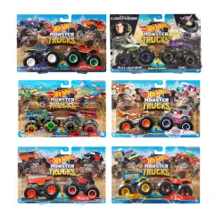 Hot Wheels Monster Trucks Mighty Duo 1:64 Cars Fyj64 - 1
