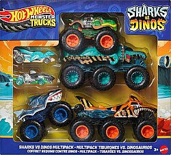 Hot Wheels Monster Trucks Sharks & Dinos Çoklu Arabalar Jgd68 - 1