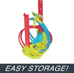 Hot Wheels Neon Yarışlar Çifte Çemberde Yarış Seti Hpc05 - 3