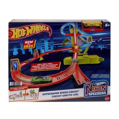 Hot Wheels Neon Yarışlar Çoklu Yarış Heyecanı Pist Seti HPC07 - 2