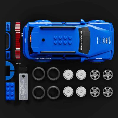 Hot Wheels Speed ​​Series 94 Audi Avant RS2 Car Building Kit 253 Pieces JGR28 - 5