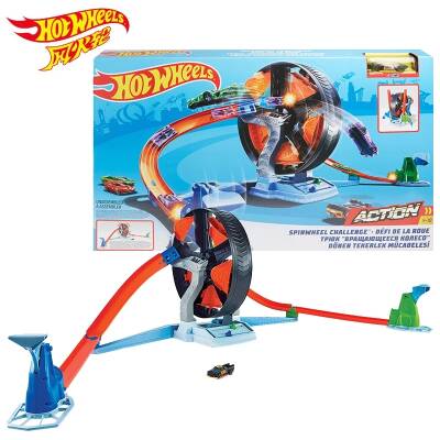 Hot Wheels Spinning Wheel Adventure Race Set Gjm77 - 1