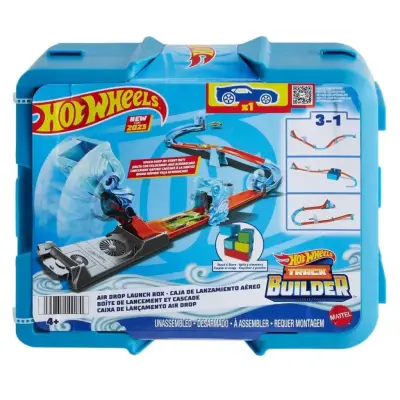 Hot Wheels Track Builder Wind-Themed Stunt Set Mtl-Hnj67 - 4