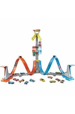 Hot Wheels Vertical Flight Thrill Race Set Grw39 - 2