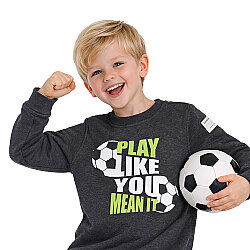 HUPALUPA Basic (Dar Kalıp) Antrasit Play Like You 7-8 Yaş - 1