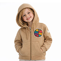 HUPALUPA Kapüşonlu Dar Kalıp Bej Basketbol 9-10 Yaş - 2