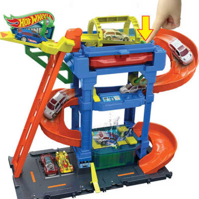 HW Car Wash Play Set htn80 - 2