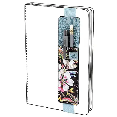 If Bookaroo Defter Ustu Kalemlık Sıyah Cıcek Desen 49102 - 3