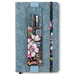 If Bookaroo Defter Ustu Kalemlık Sıyah Cıcek Desen 49102 - 2