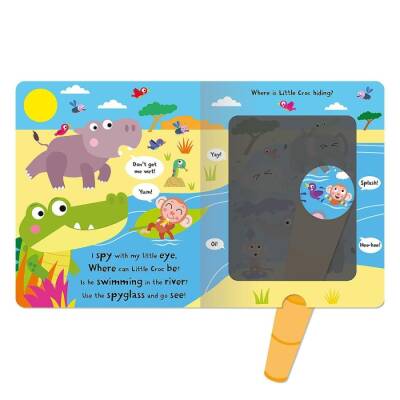 Imagıne That Big Croc Little Croc - Magic Spyglass Board Book - 3