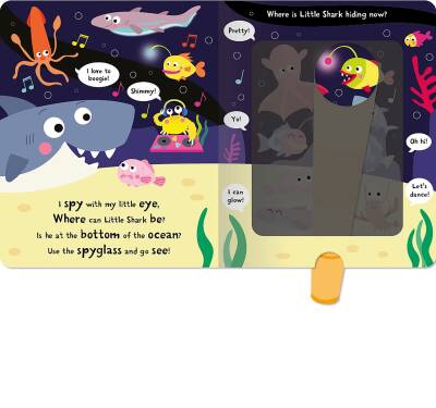 Imagine That Big Shark Little Shark - Magic Spyglass Board Book - 5