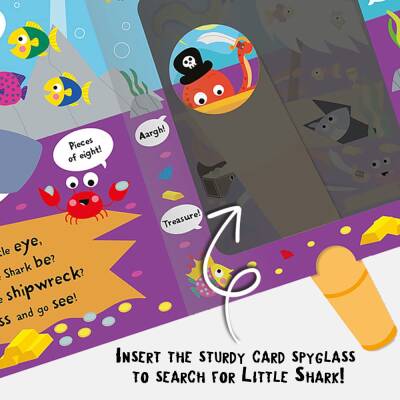 Imagine That Big Shark Little Shark - Magic Spyglass Board Book - 7