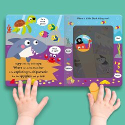 Imagine That Big Shark Little Shark - Magic Spyglass Board Book - 8