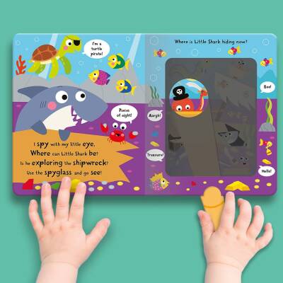 Imagine That Big Shark Little Shark - Magic Spyglass Board Book - 8