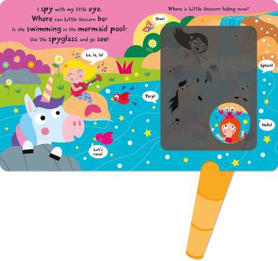 Imagine That Big Unicorn Little Unicorn - Magic Spyglass Board Book - 5