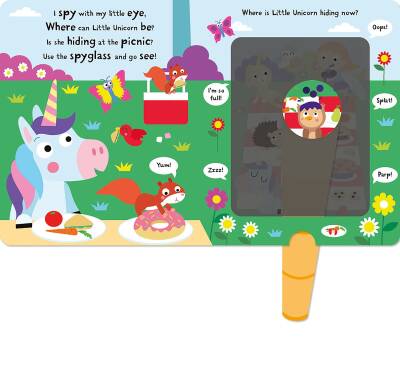 Imagine That Big Unicorn Little Unicorn - Magic Spyglass Board Book - 6