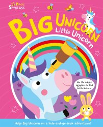 Imagine That Big Unicorn Little Unicorn - Magic Spyglass Board Book - 1