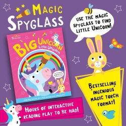 Imagine That Big Unicorn Little Unicorn - Magic Spyglass Board Book - 7