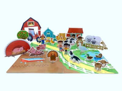 Imagine That Build And Play - Farm Book And Play Set - 2