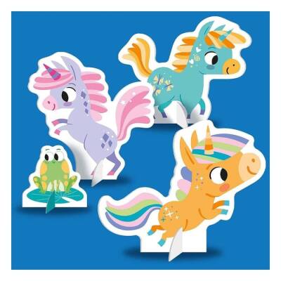 Imagine That Build And Play - Unicorns Book And Play Set - 3