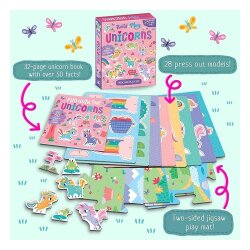 Imagine That Build And Play - Unicorns Book And Play Set - 2