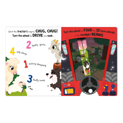 Imagine That Drive And Seek Farm - A Magic Headlight Book - 2