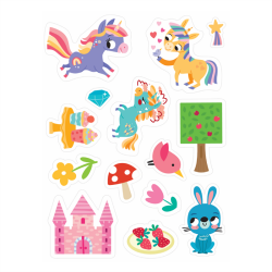 Imagine That Easy Peely Unicorns - Peel, Stick, Play - 3