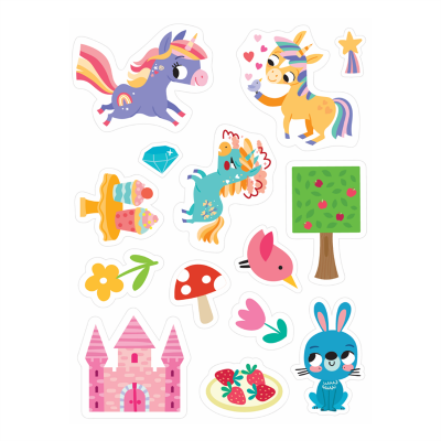 Imagine That Easy Peely Unicorns - Peel, Stick, Play - 3