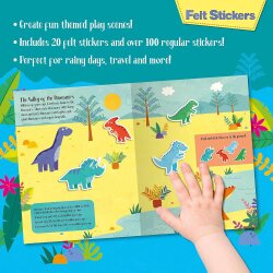 Imagine That Felt Stickers - Dinosaurs Play Scene Book - 2