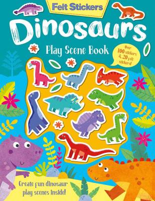 Imagine That Felt Stickers - Dinosaurs Play Scene Book - 1