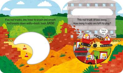 Imagine That Five Red Trucks - Carry And Count - Board Book - 3