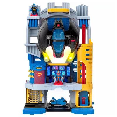 Imaginext Dc Super Friends Ultimate Headquarters Sound And Light Adventure Playset Hnw08 - 2