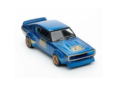 Inno 1/64 Nissan Skyline 2000 GT-R (KPGC110) Yarış Konsepti Mavi - 3