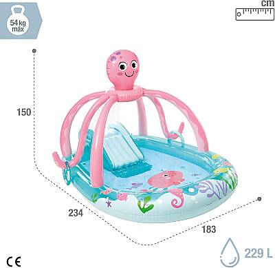 Intex 56138 Şirin Ahtapot Şekilli Oyun Havuzu 234x183 cm - 4