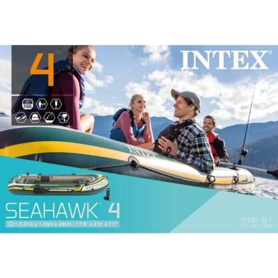 Intex Seahawk Boat+Kürak+Pompa Set 351 cm. - 3