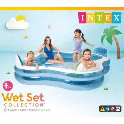 Intex Transparent Seat Family Size 2 Compartment Pool 229 Cm. (56475) - 3