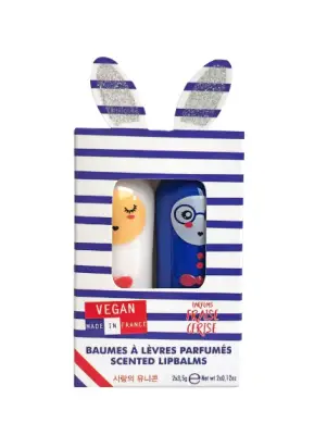 Inuwet 2-Piece Lip Moisturizer Set - Strawberry And Cherry Flavor Vincb13Mi - 1