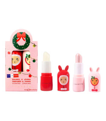 Inuwet Bow-Shaped 2-Piece Lip Moisturizer Set, Mango And Cotton Candy Vincb48 - 1