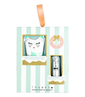 Inuwet Bow-Shaped Lip Moisturizer And Hand Cream Set Vinkim - 1