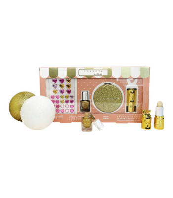 Inuwet Glitter Gold Cosmetics And Skincare Gift Set - 3