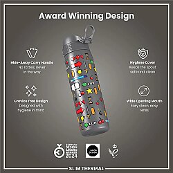 ION8 Sızdırmaz İnce Su Termosu 500 Ml - Oyuncu - 6