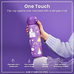 ION8 Sızdırmaz İnce Su Termosu (500 ml) - Prenses - 3