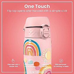 ION8 Sızdırmaz İnce Su Termosu (500 ml) - Gökkuşağı - 2