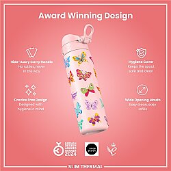 ION8 Sızdırmaz İnce Su Termosu 500 Ml - Kelebek - 6